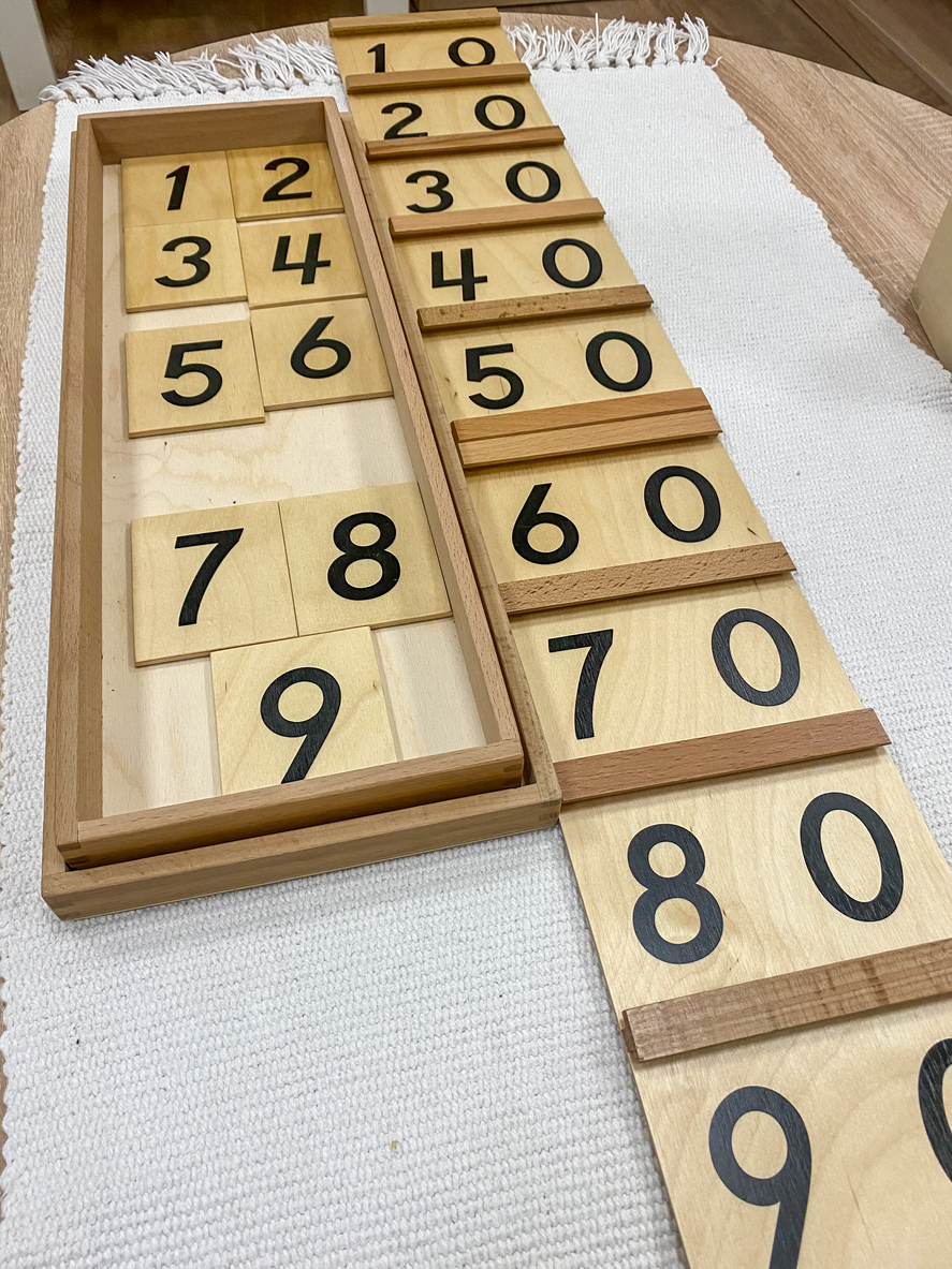 Montessori material blessing wood board No1